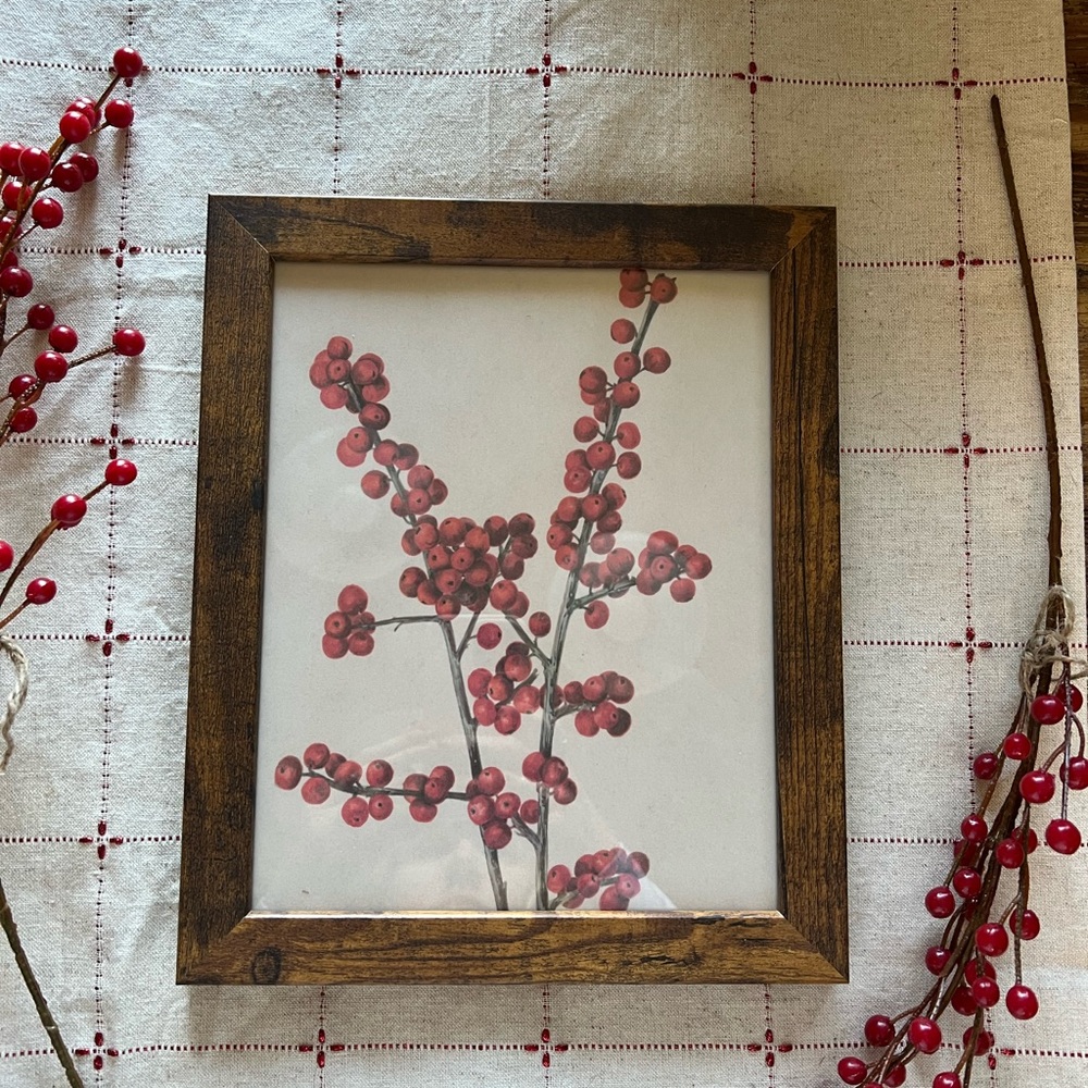 Vintage Farmhouse Christmas Holiday Decor Frame